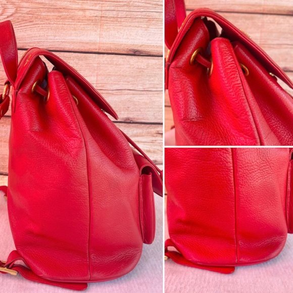 AUTHENTIC MCM Red Backpack - Picture 4 of 12